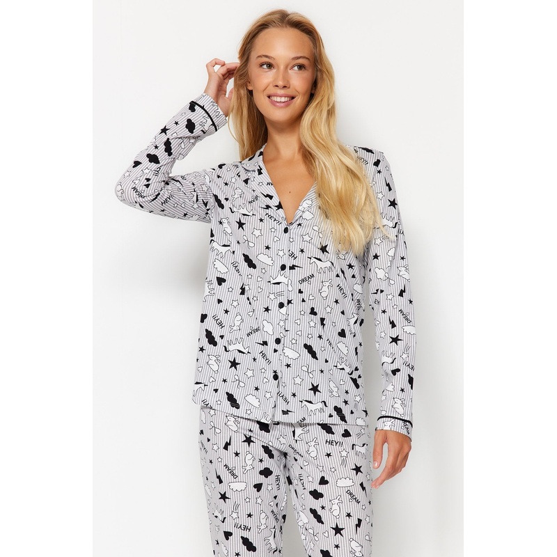 Knitted Pajamas Set Thmaw21Pt0863