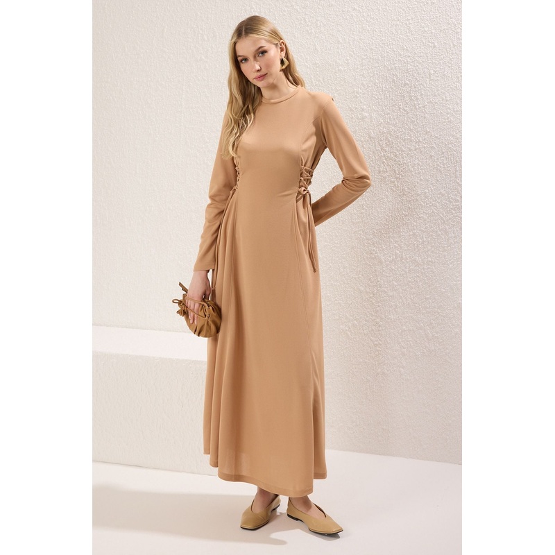 Modest Brown Hijab Dress