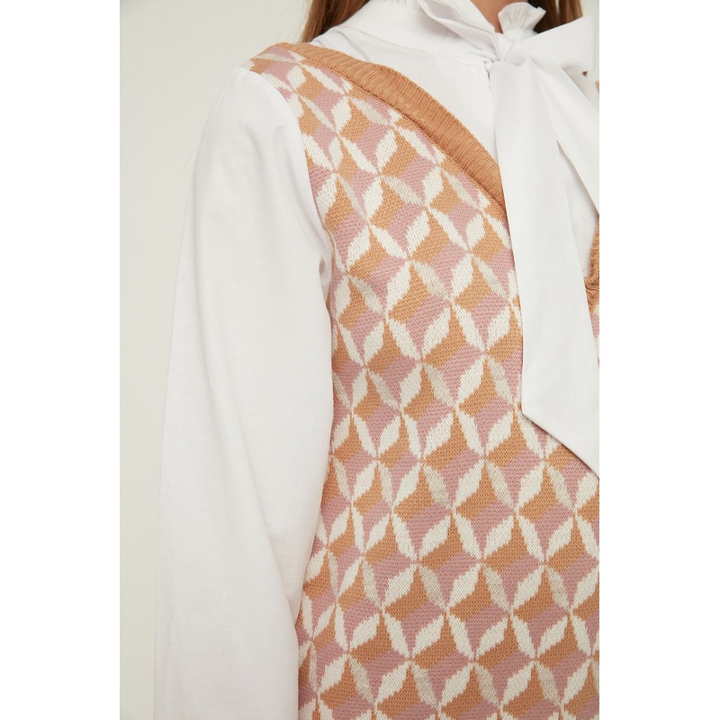 Patterned Knitwear Dress TWOAW22SV0122