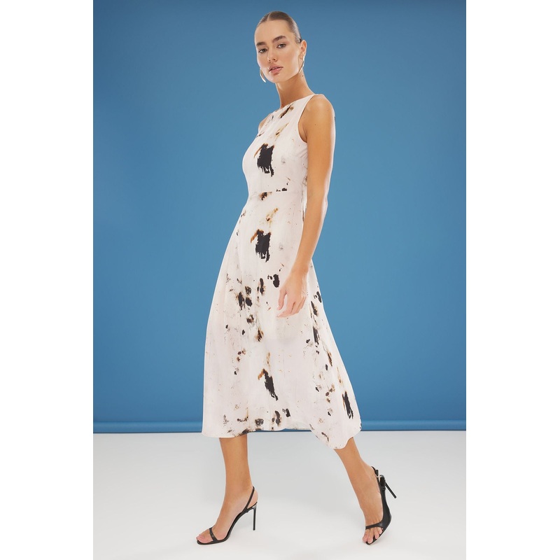 Women's Animal Print Maxi Sleeveless Evening / Daily Regular Dress