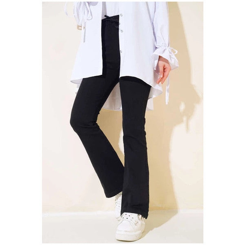 Bell-Bottom Jeans Black