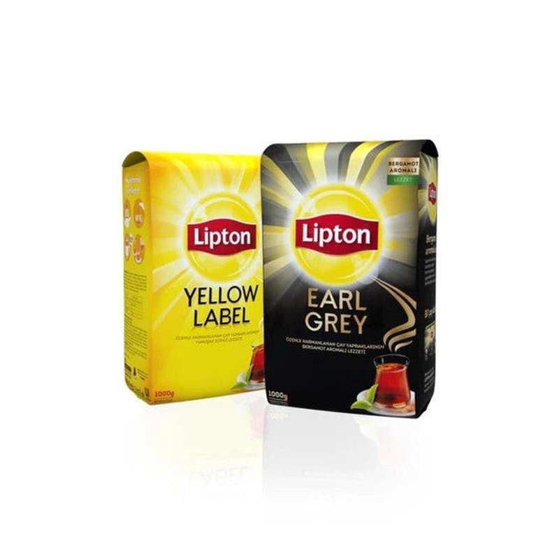 Lipton Yellow Label Loose Tea 1000 Gr + Earl Grey Loose Tea 1000 Gr