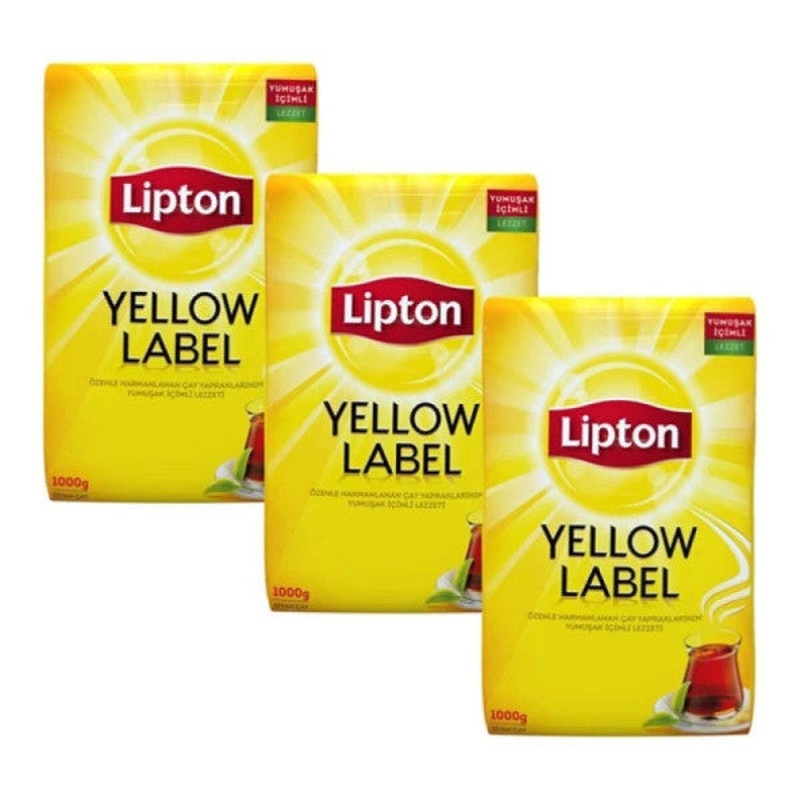 Lipton Yellow Label Loose Tea 1000 Gr X 3 Pcs