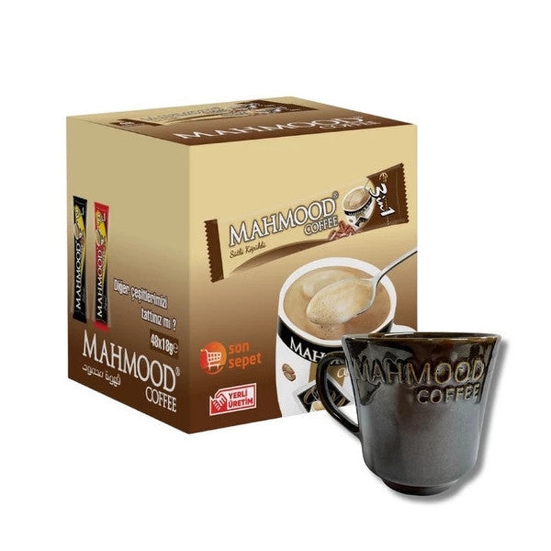 Mahmood Coffee 3 n 1 Milk Foam 48 Pieces And Mug
