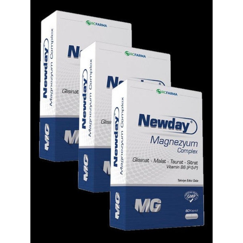 Newday Magnesium Complex 60 Capsules X3