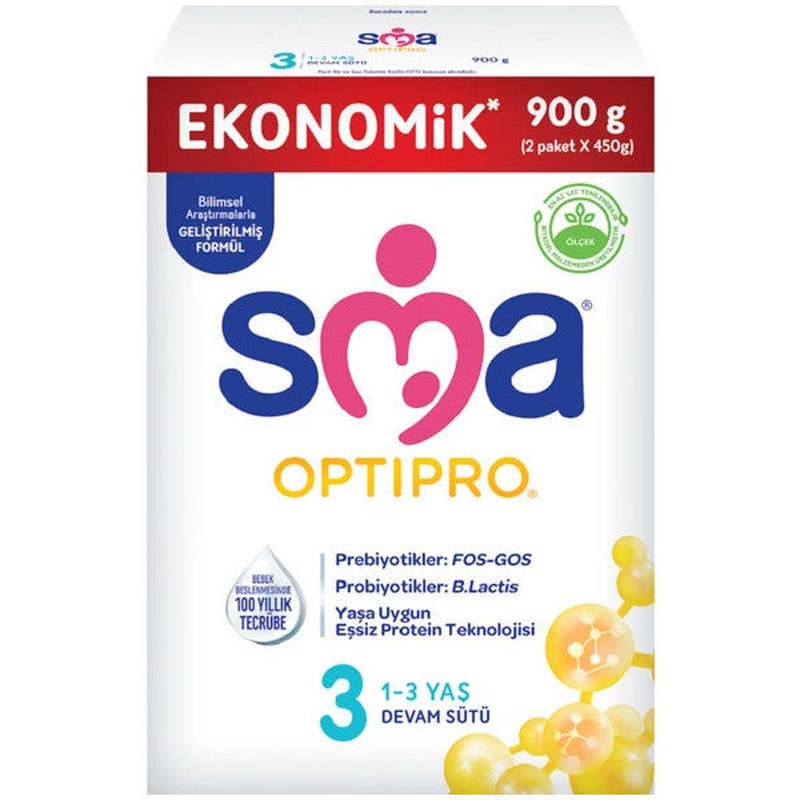 Sma Optipro 3 Probiotic Follow-On Milk 900 Gr