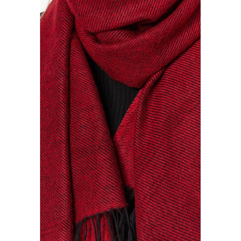 Claret Red, Soft Textured Scarf TWOAW24AT0009