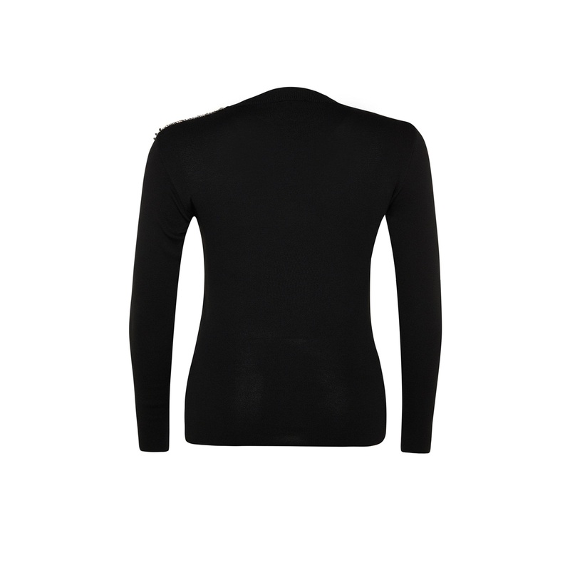 Curve Women's Plain Long sleeve Fitted Plus Size Blouse