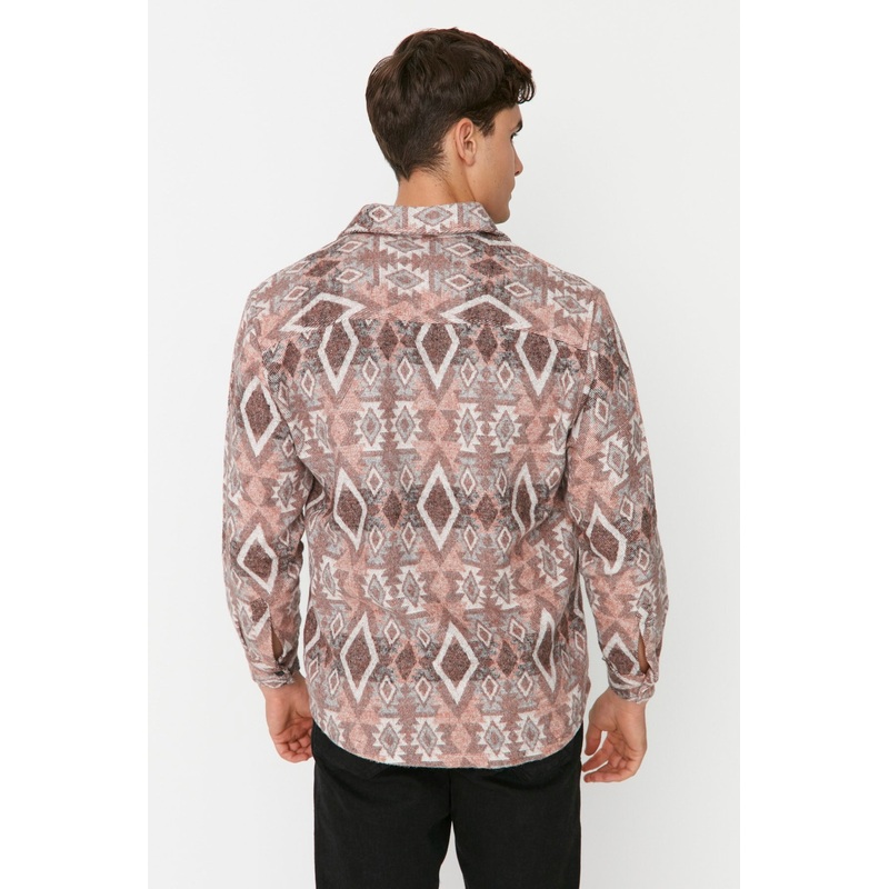 MAN Unisex Regular Fit Double Pocket Flap Ethnic Shirt TMNAW23GO00119