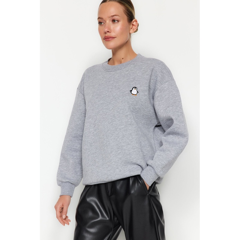 Women's Animal Long Sleeve Regular Sweatshirts