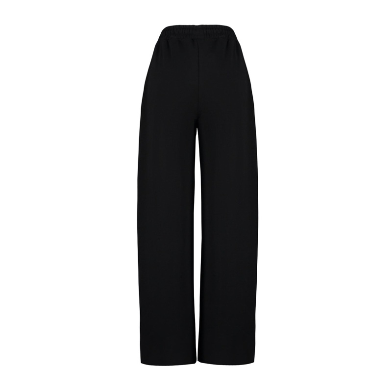 Women's black Straight High Waist Sweatpants