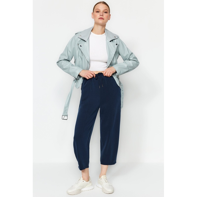 Women's Plain Regular Waist Pants