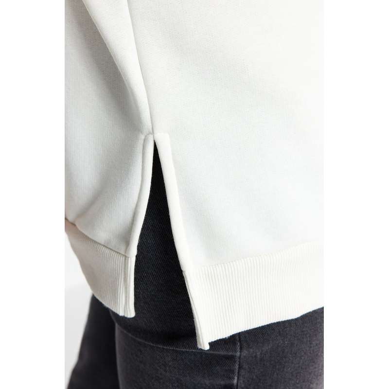 Curve Women's Straight Long Sleeve Oversize Plus Size Sweatshirt