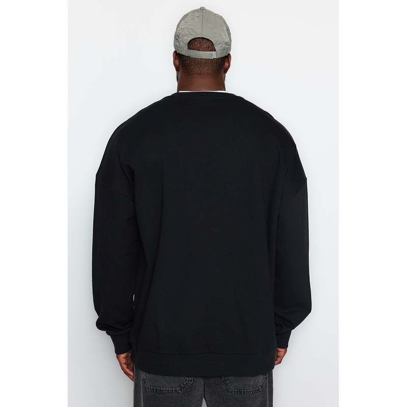 MAN Men's Animal print Long sleeve Oversize Plus Size Sweatshirt