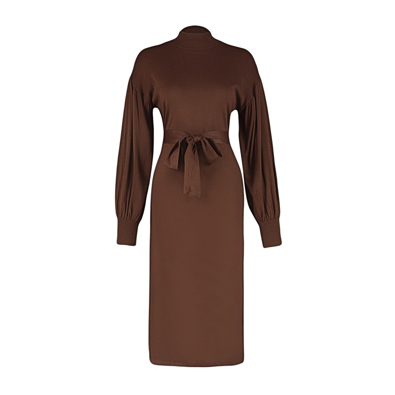 Modest Women's Plain Maxi Long sleeve Casual Relaxed fit Dress