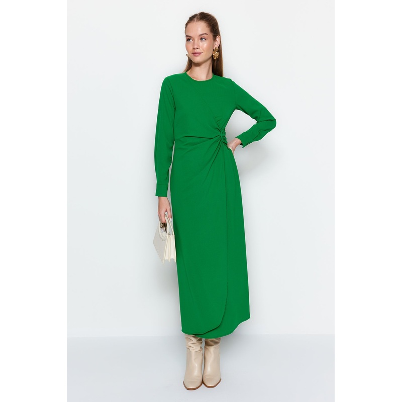 Modest Women's Straight Maxi Long Sleeve Casual/casual Regular Hijab Dress