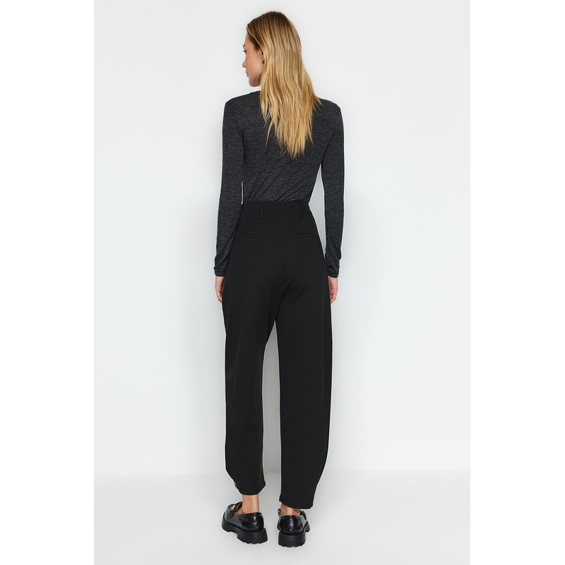Women's black Straight High Waist Pants