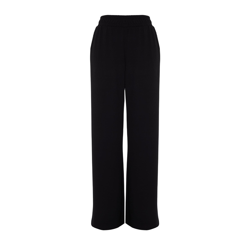 Women's Ecru Straight Relaxed High Waist Sweatpants
