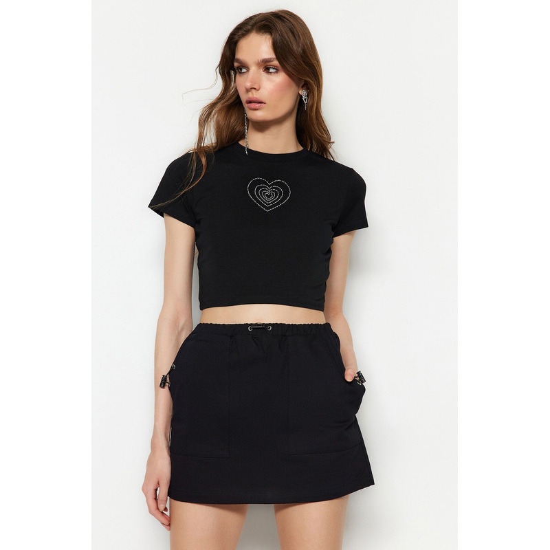 Women's Heart Short sleeve Slim fit T-Shirt