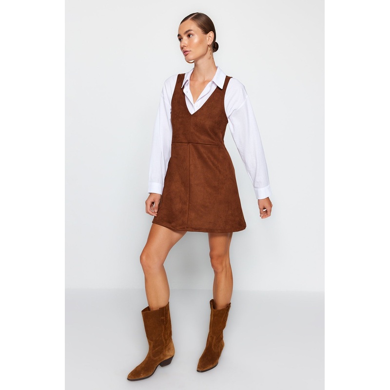 Women's Plain Mini Sleeveless Casual Slim Fit Dress