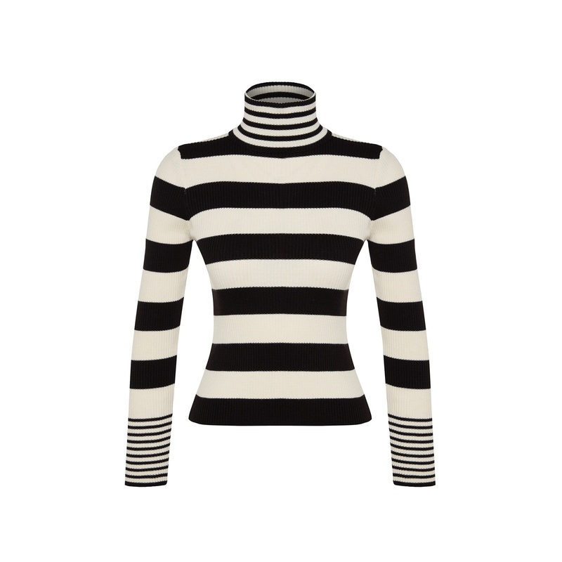 Women's Striped Long sleeve Regular fit Sweater
