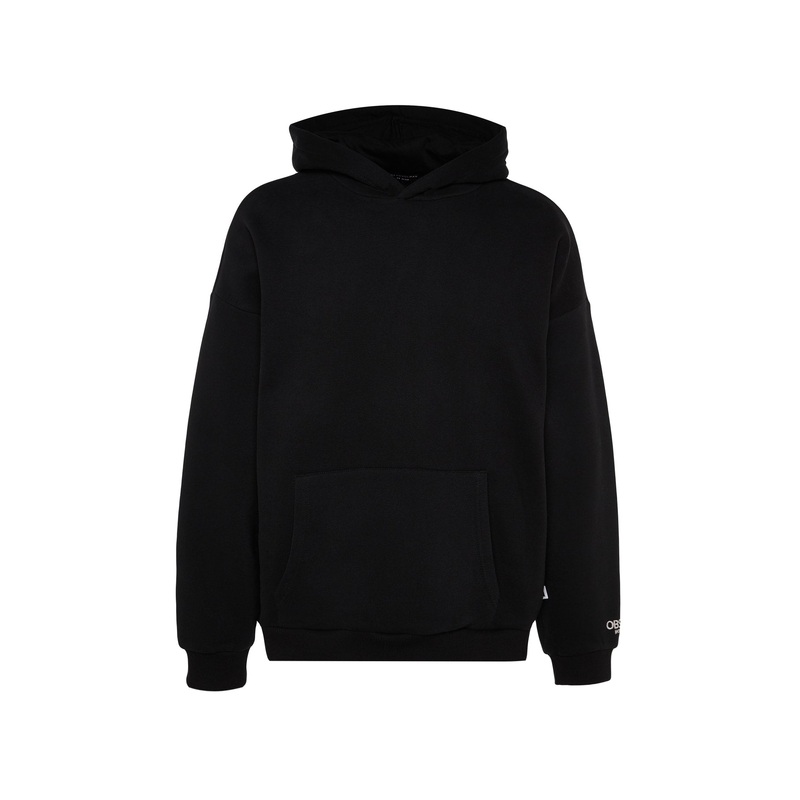 Man Men's Blue Motto Long Oversize Sweatshirt