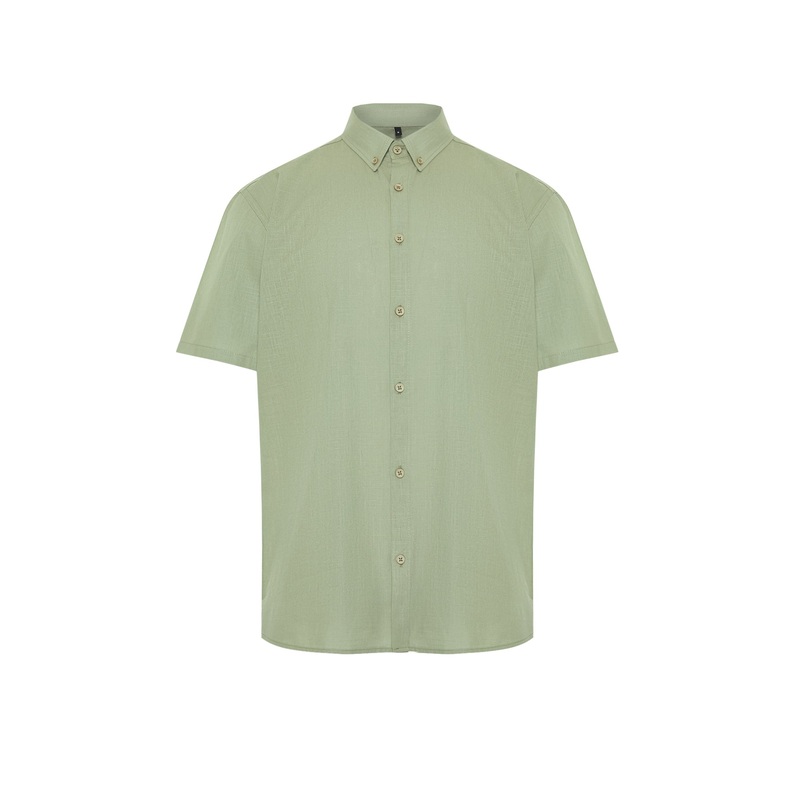 Man Men's Plain Short Oversize Shirt