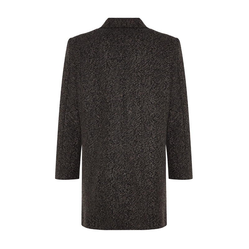 MAN Men's Textured Regular fit Coat