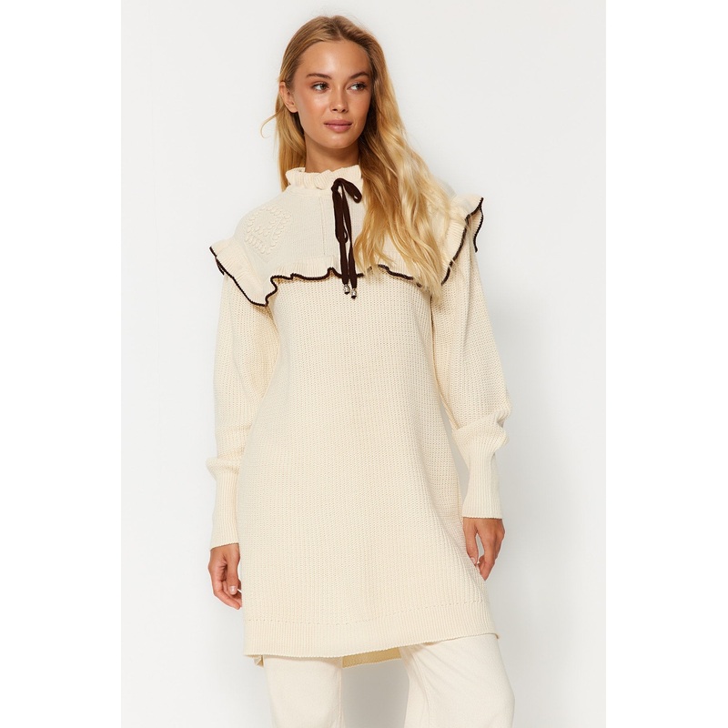 Modest Women's Cable knit Long sleeve Regular fit Sweater