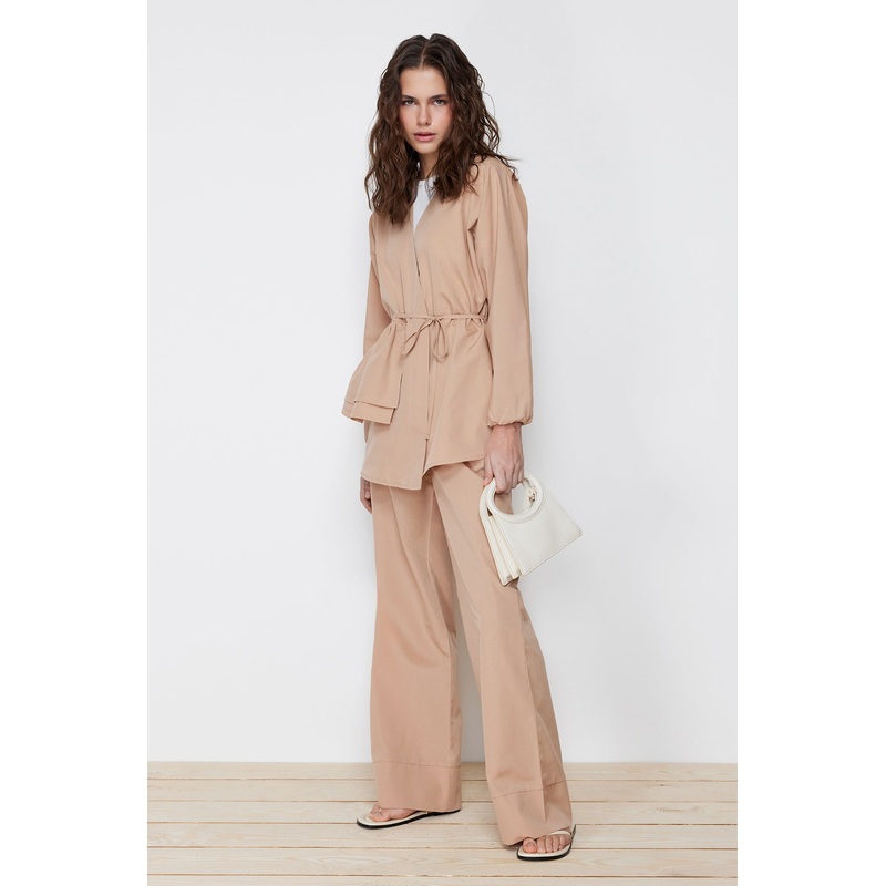 Modest Women's Plain Long Casual Regular Two-Piece Set