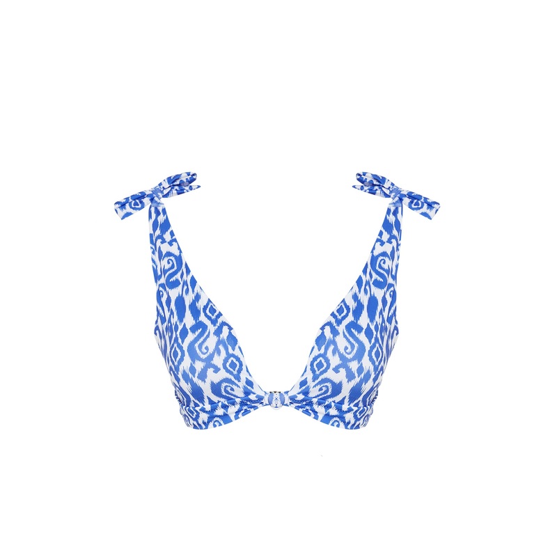 Women's Ethnic Throw Cup Bikini Top