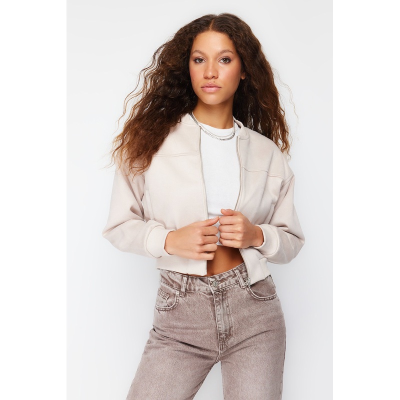 Women's Gray Plain Oversize Coat