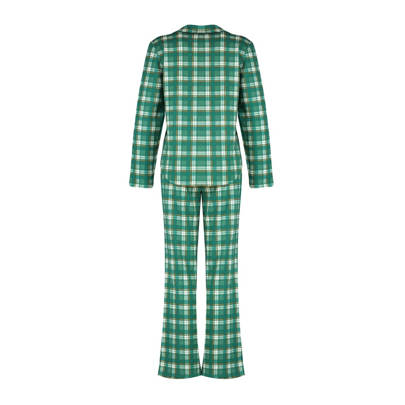 Women's Plaid / Check Long Sleeve Homewear Regular Pajama Set