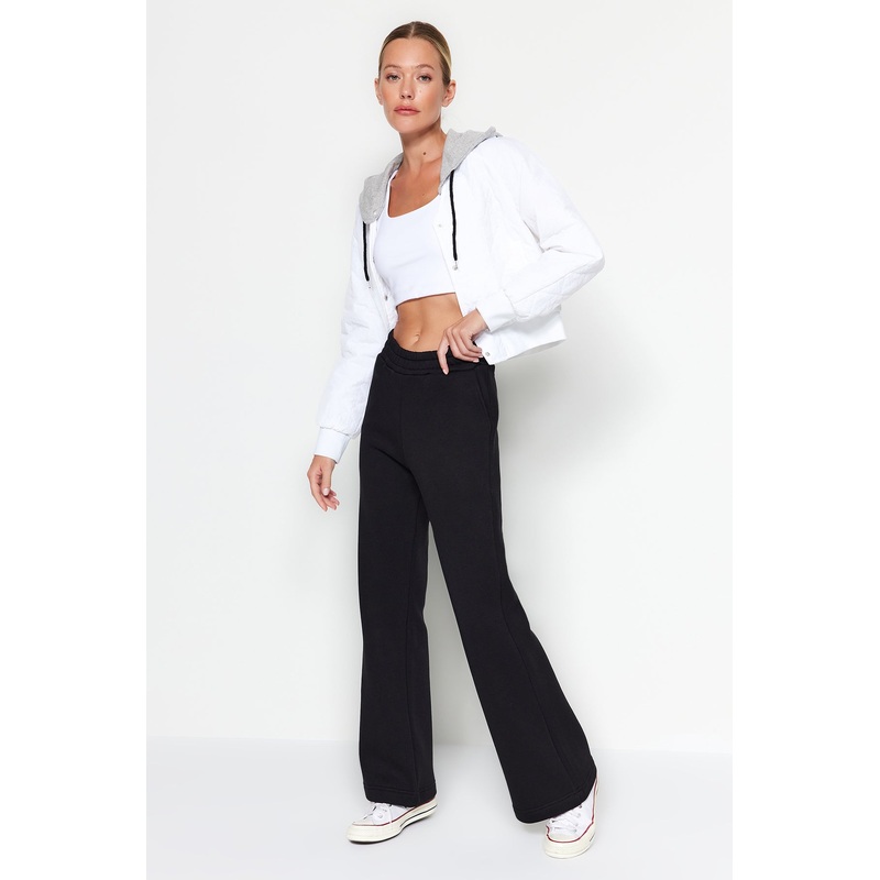 Women's Plain Regular Waist Sweatpants