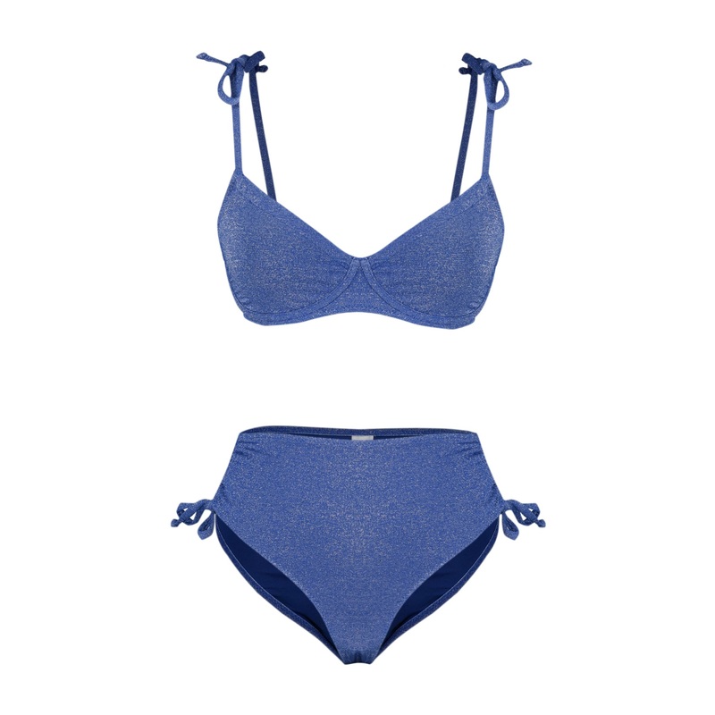 Women's Plain Throw Cup Bikini Set