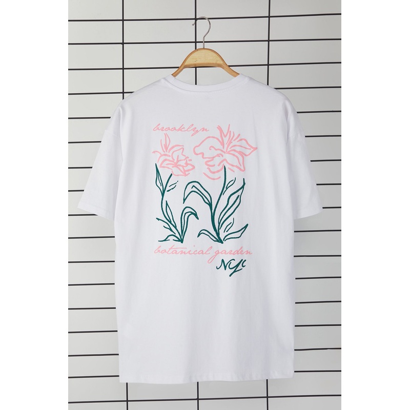 Man Men's Geblmt Short Oversize T-Shirt