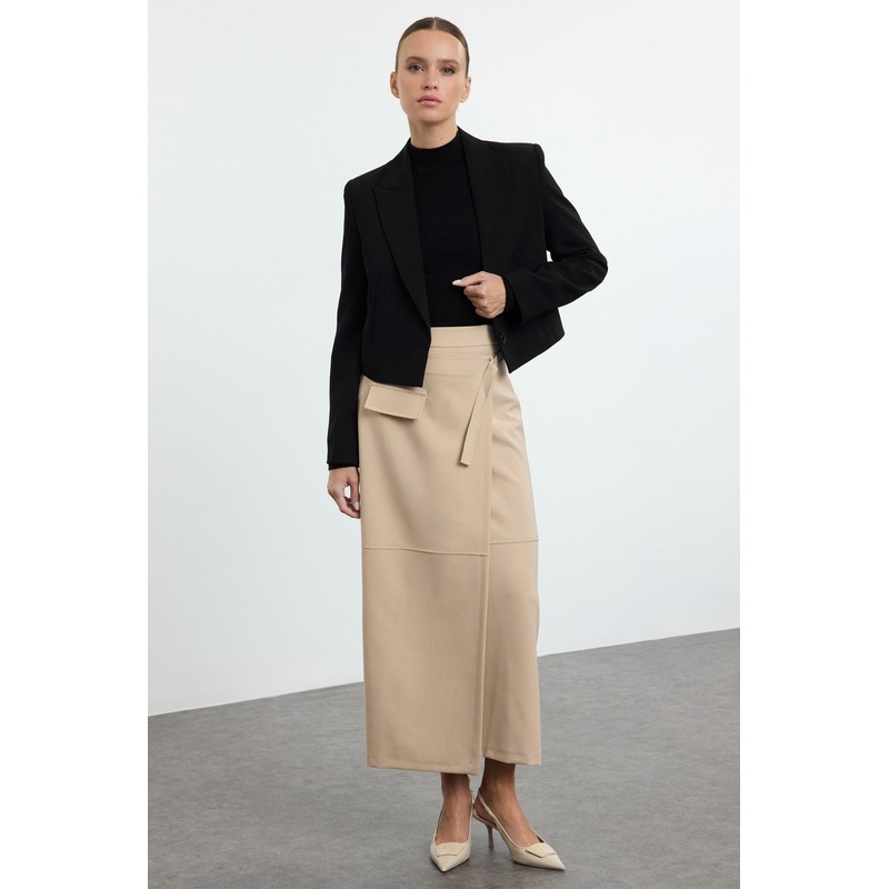 Modest Women's Straight Maxi Wrap Shift Hijab Skirt