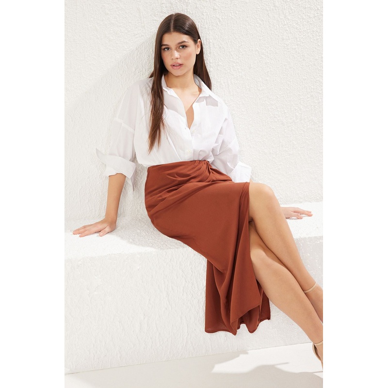 Women's Plain Maxi Pen Skirt