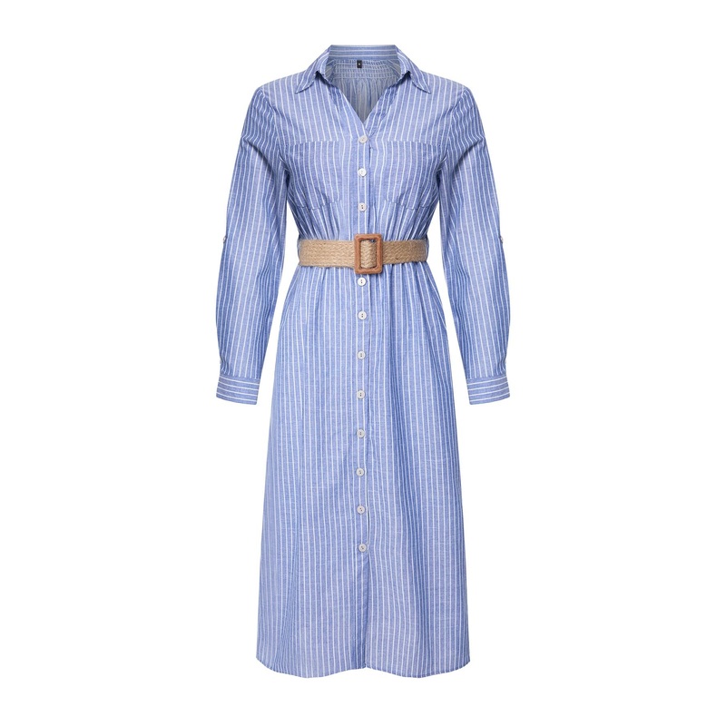 Women's Plain Midi Long Casual Regular Dress