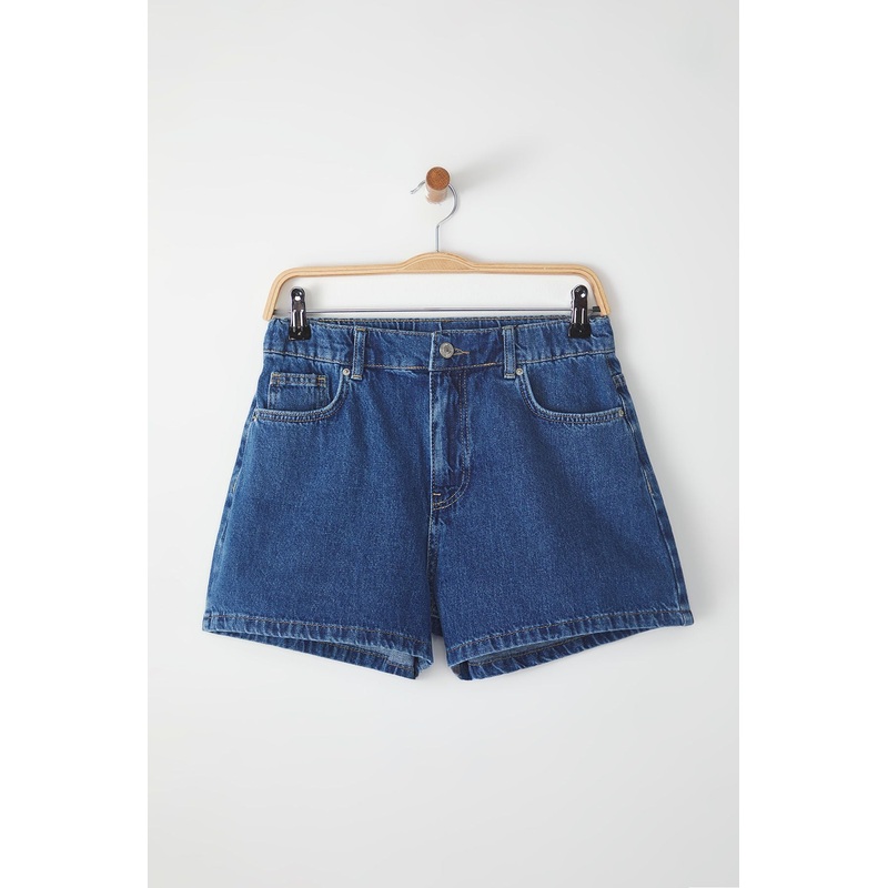 Women's Plain Mini Shorts High Waist Shorts