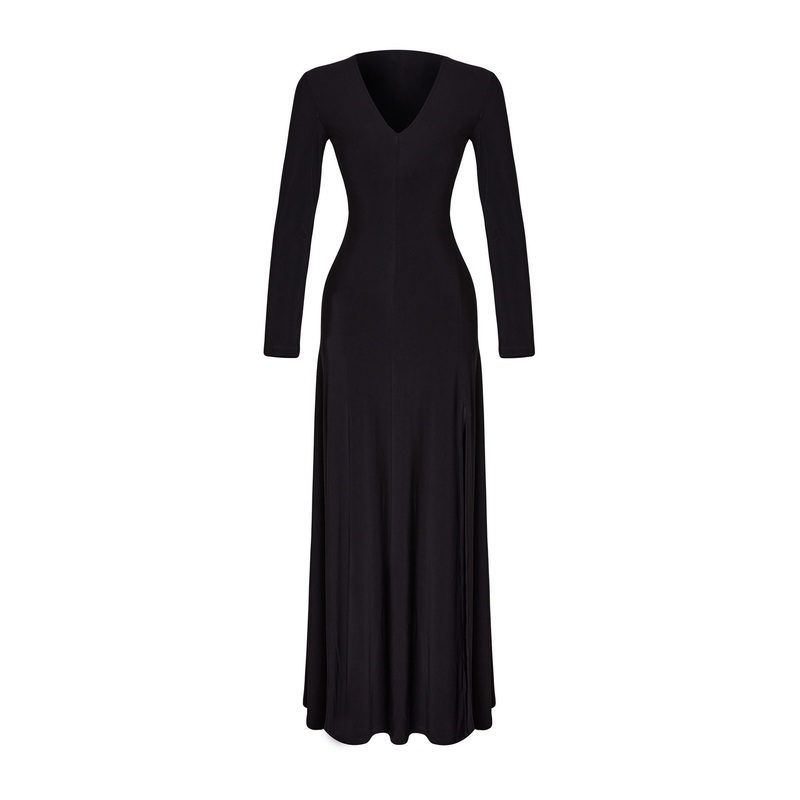 Women's Straight Maxi Long Day And Night Slim Dress
