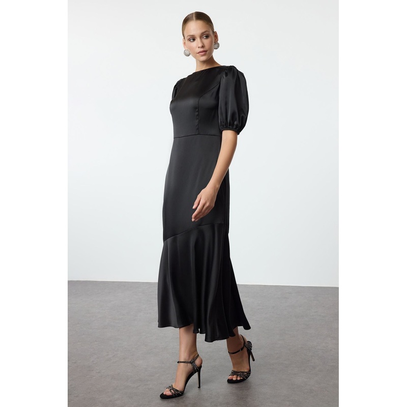 Women's Straight Midi Short Cocktail Fitted Dress
