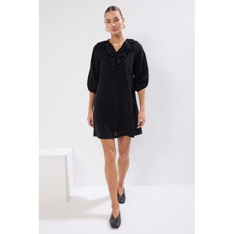 Women's Straight Mini Three Quarter Sleeve Casual/daily Regular Dress