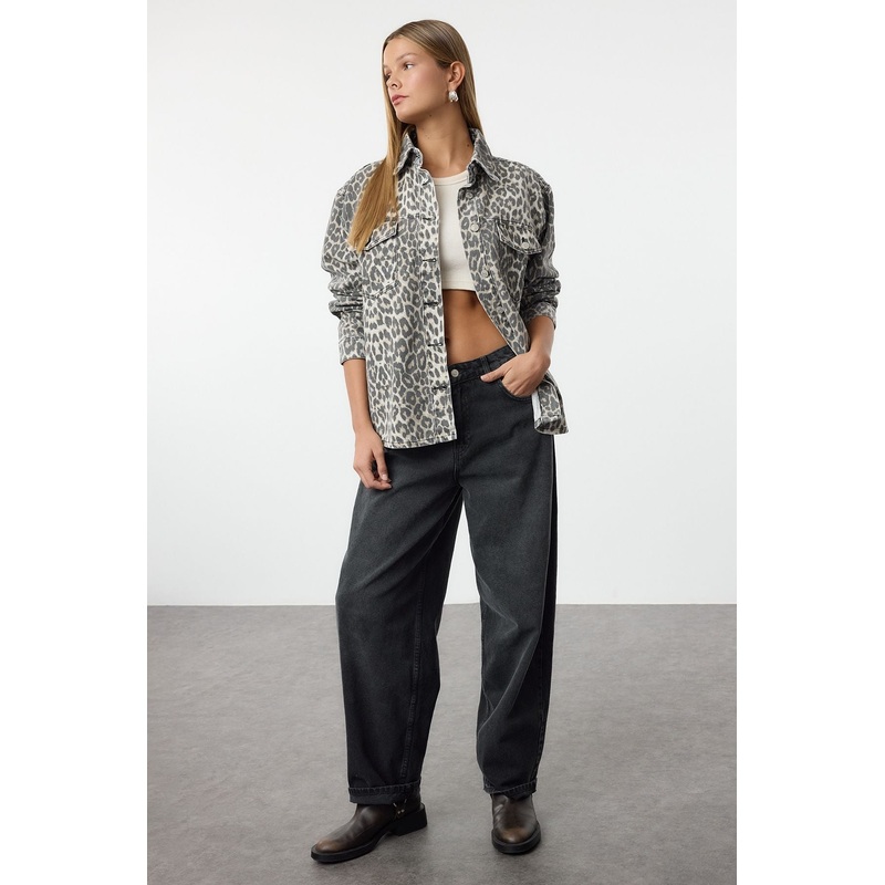 Women's Very Colorful Animals Long Regular Blazer Jacket