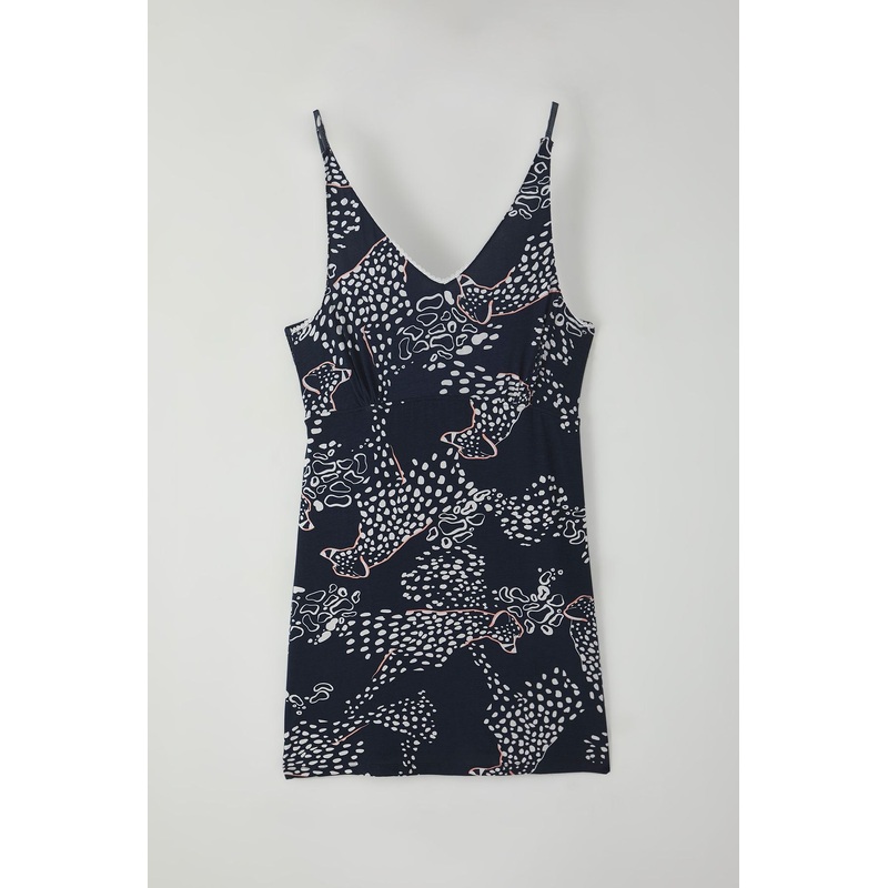 Curve Navy Blue Plus Size Nightgown