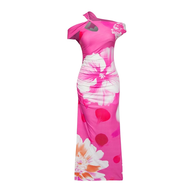 Women's Flowering Maxi Sleeveless Stylish/night Slim Dress