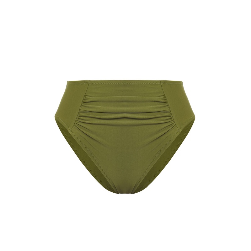 Women's Khaki Plain Bikini Bottom