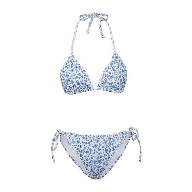 Women's Multi-Colored Geblmt Removable Cup Bikini Set