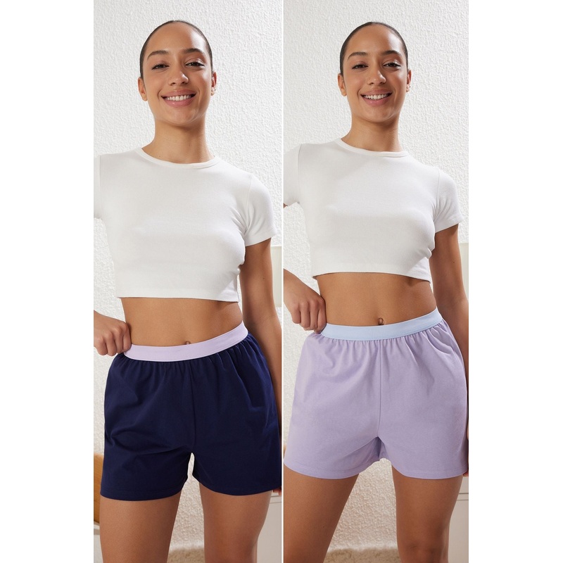 Women's Multi-Colored Plain Regular Normal Waist Pajama Bottoms