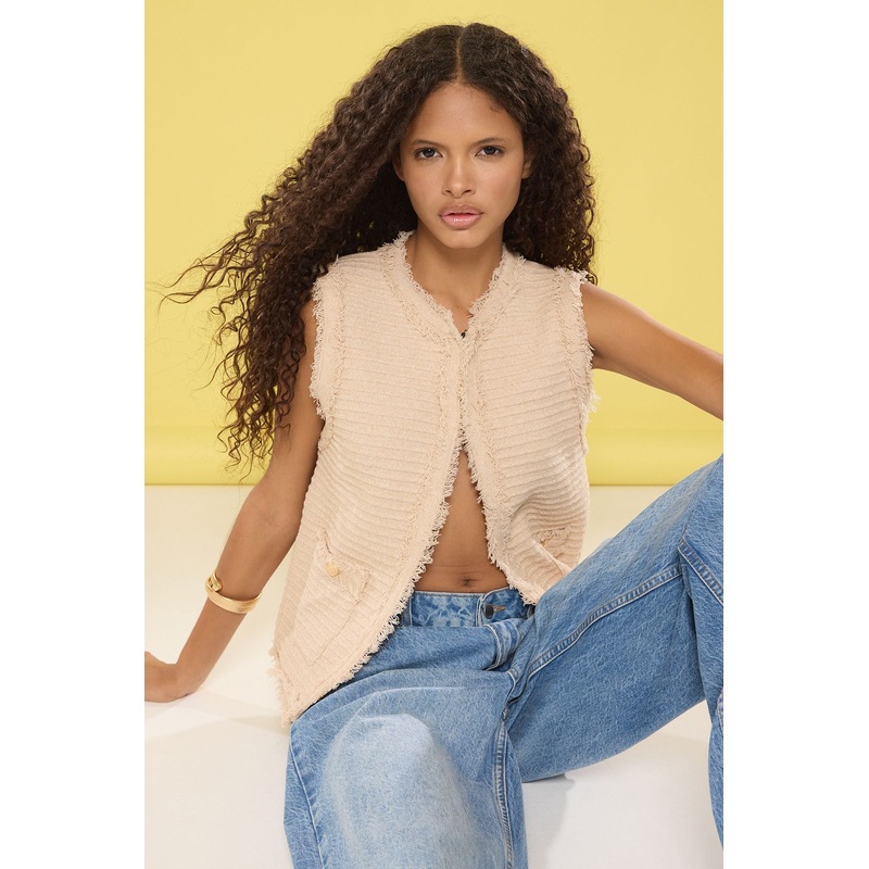 Women's Textured Regular Waistcoat